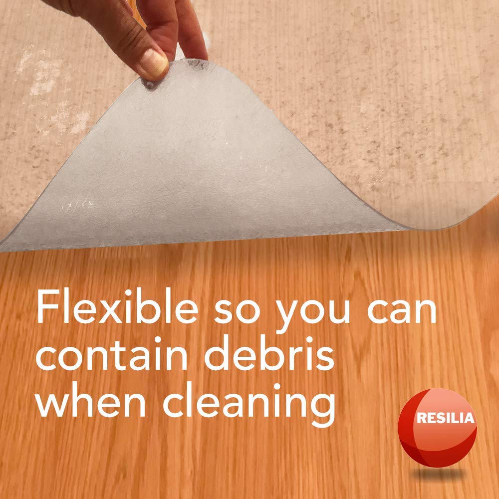 RESILIA Under Dog Crate and Kennel Mat to Protect Floors, Water-Resistant Pad for Hard Floors and Surfaces, 30 Inches x 48 Inches, Black