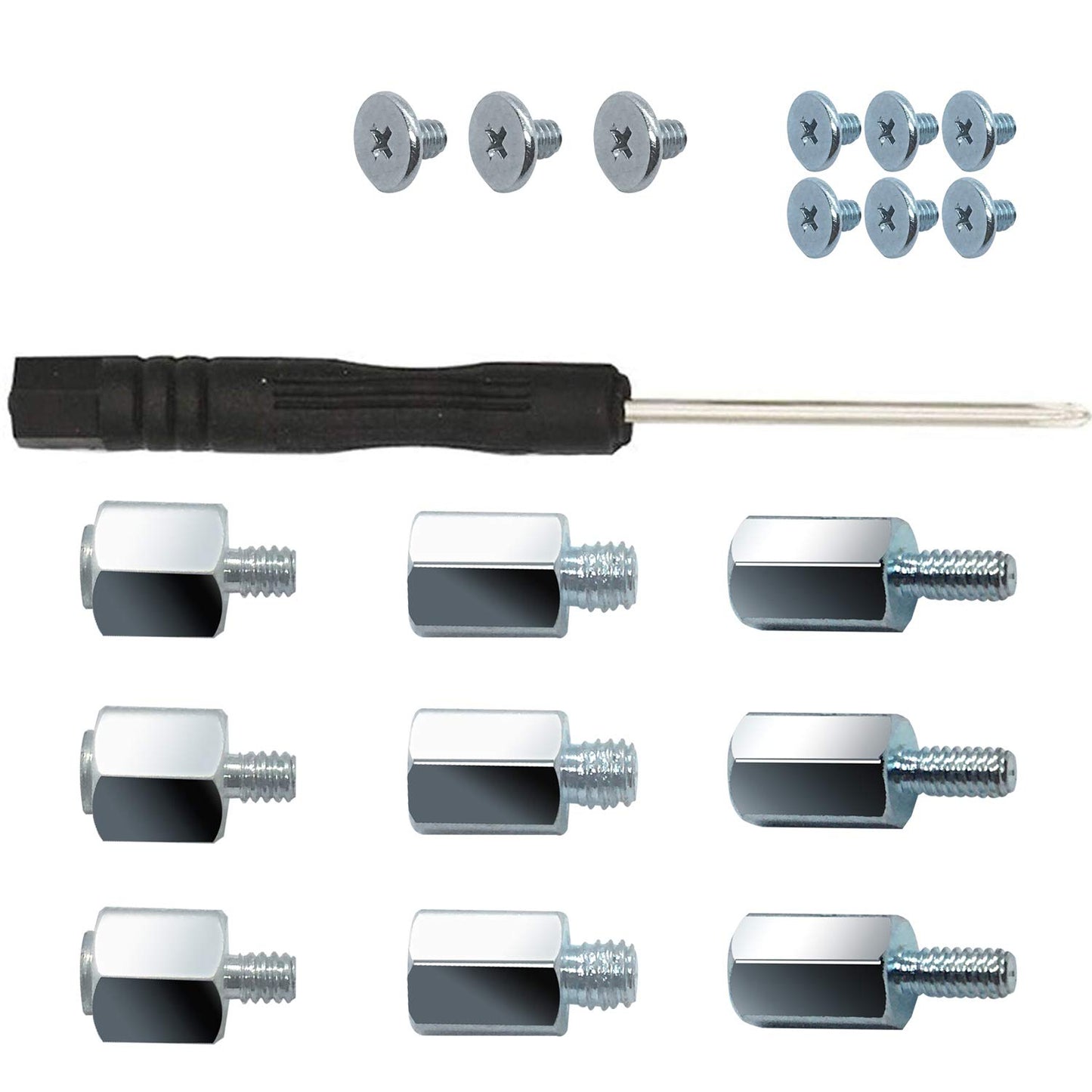 SGTKJSJS M.2 SSD Schraubensatz, NVMe M.2 Schrauben, passend für Asus ASRock Gigabyte MSI Mainboards und NVMe SSDs