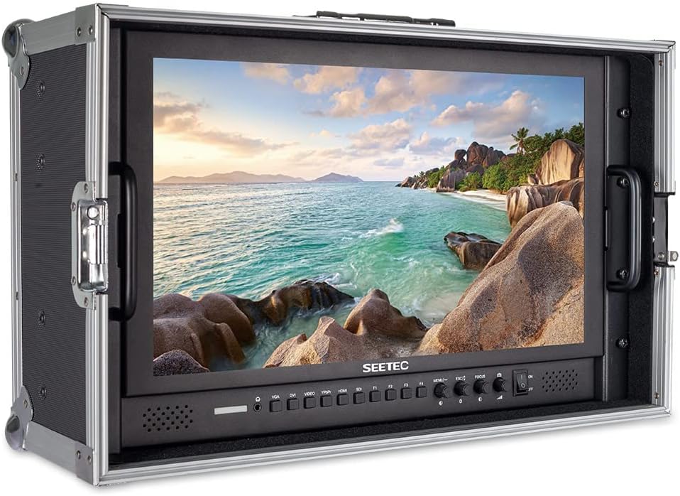 SEETEC P173-9HSD-CO 17,3-Zoll-Handymonitor für Broadcast-Produktionsleiter mit 3G-SDI-, HDMI- und YPbPr-Ein- und -Ausgang, Aluminiumgehäuse, Full HD 1920×1080 