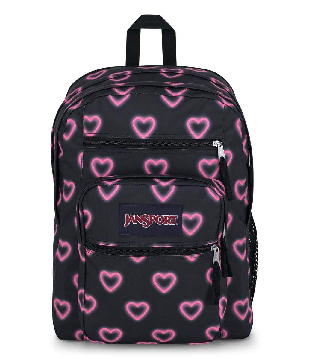 JanSport Laptop-Rucksack – Computertasche mit 2 Fächern, ergonomischen Schultergurten, 15-Zoll-Laptopfach, Tragegriff – Bücherrucksack – Erdbeer-Dusche 