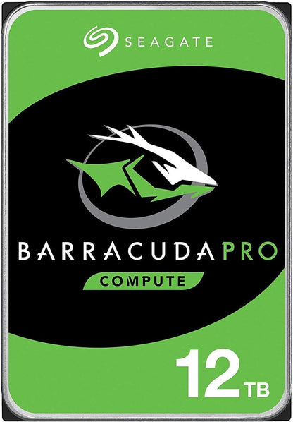 Seagate BarraCuda Pro 12TB Internal Hard Drive Performance HDD - 3.5 Inch SATA 6 Gb/s 7200 RPM 256MB Cache for Computer Desktop PC Laptop - Frustration Free Packaging (ST12000DM0007) (Renewed)