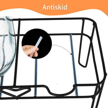 ShoreHao 2er-Pack 1-Gallonen-Glasgetränkespender mit Ständer, Bambusdeckeln und Fruchteinsatz, auslaufsicherer Zapfhahn aus Edelstahl 304, Getränkespender für Partys, Wasser, Sangria, Saft, Eistee, Limonade (natürlich)