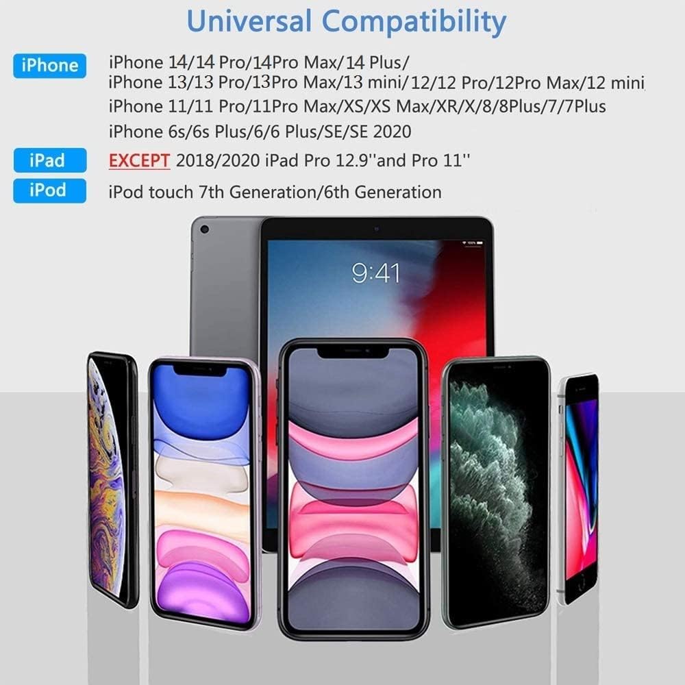 [Apple MFi Certified] Apple Lightning to HDMI Adapter for iPhone to TV, 1080P Digital AV Adapter Sync Screen Connector Cable Compatible for iPhone 14 13 12 11 XS XR X 8 iPad to HDTV Projector Monitor