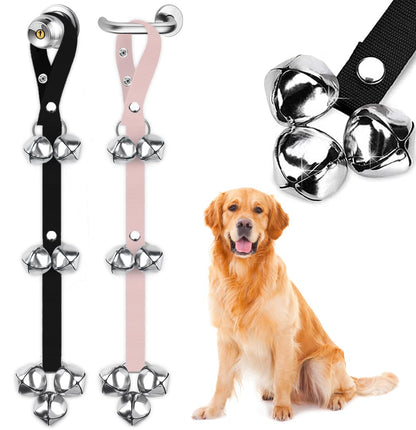 BLUETREE Dog Doorbells Premium Quality Training Potty Great Dog Bells Adjustable Door Bell Dog Bells for Potty Training Your Puppy The Easy Way - 7 Extra Large Loud 1.4 DoorBells