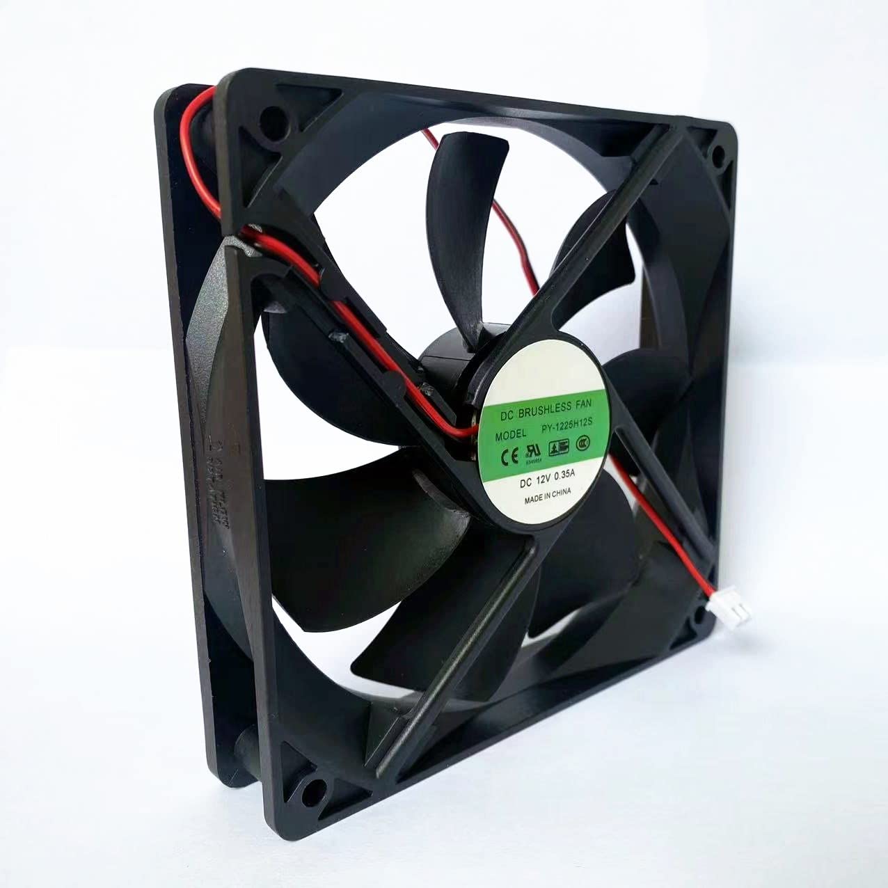 PY-1225H12S DC12V Ice Maker Fan PY-1225H12S DC12V 0.35A 12CM 12025 2-Wire Cooling Fan