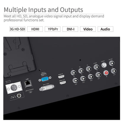 SEETEC P173-9HSD-CO 17,3-Zoll-Handymonitor für Broadcast-Produktionsleiter mit 3G-SDI-, HDMI- und YPbPr-Ein- und -Ausgang, Aluminiumgehäuse, Full HD 1920×1080