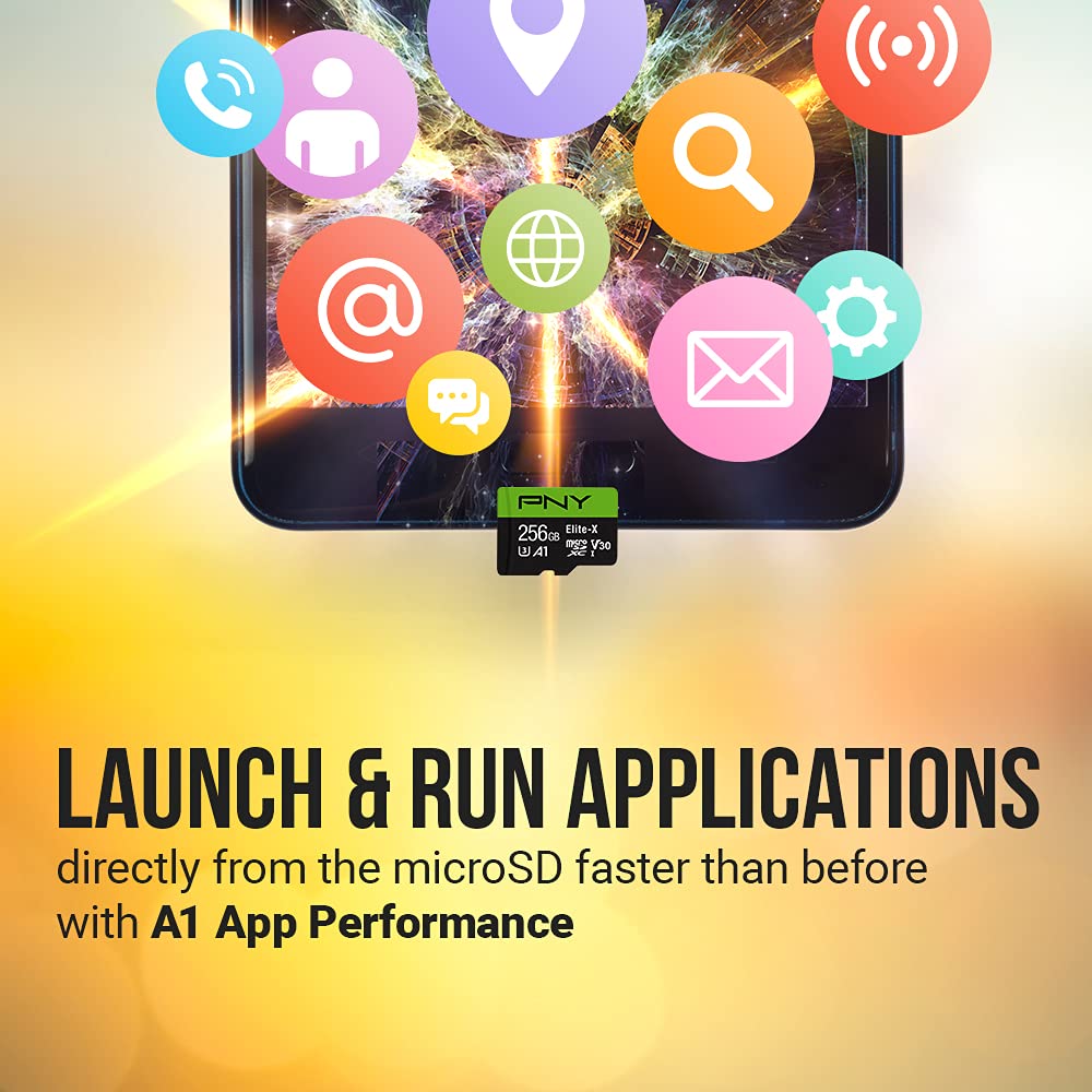 PNY 64GB Elite-X Class 10 U3 V30 microSDXC Flash Memory Card, 3 Count (Pack of 1) - 100MB/s, Class 10, U3, V30, A1, 4K UHD, Full HD, UHS-I, Micro SD
