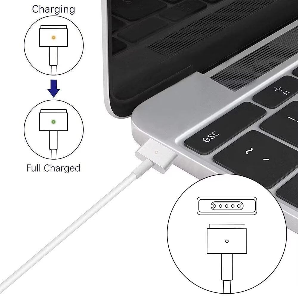 Mac Book Charger 85W(T-Tip) Power Adapter, Replacement for Mac Book Pro with 13/15-inch Retina Display-After Mid 2012