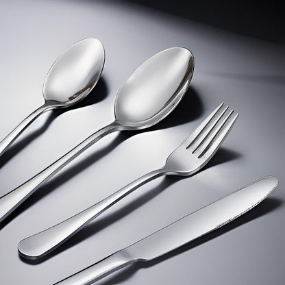 Teelöffel-Set, 6-teilig, 17 cm lange Löffel, hochwertiges, lebensmittelechtes 18/10-Edelstahl-Teelöffel-Set, Dessertlöffel aus Metall, robustes Küchenlöffel-Set, hochglanzpoliert und spülmaschinenfest