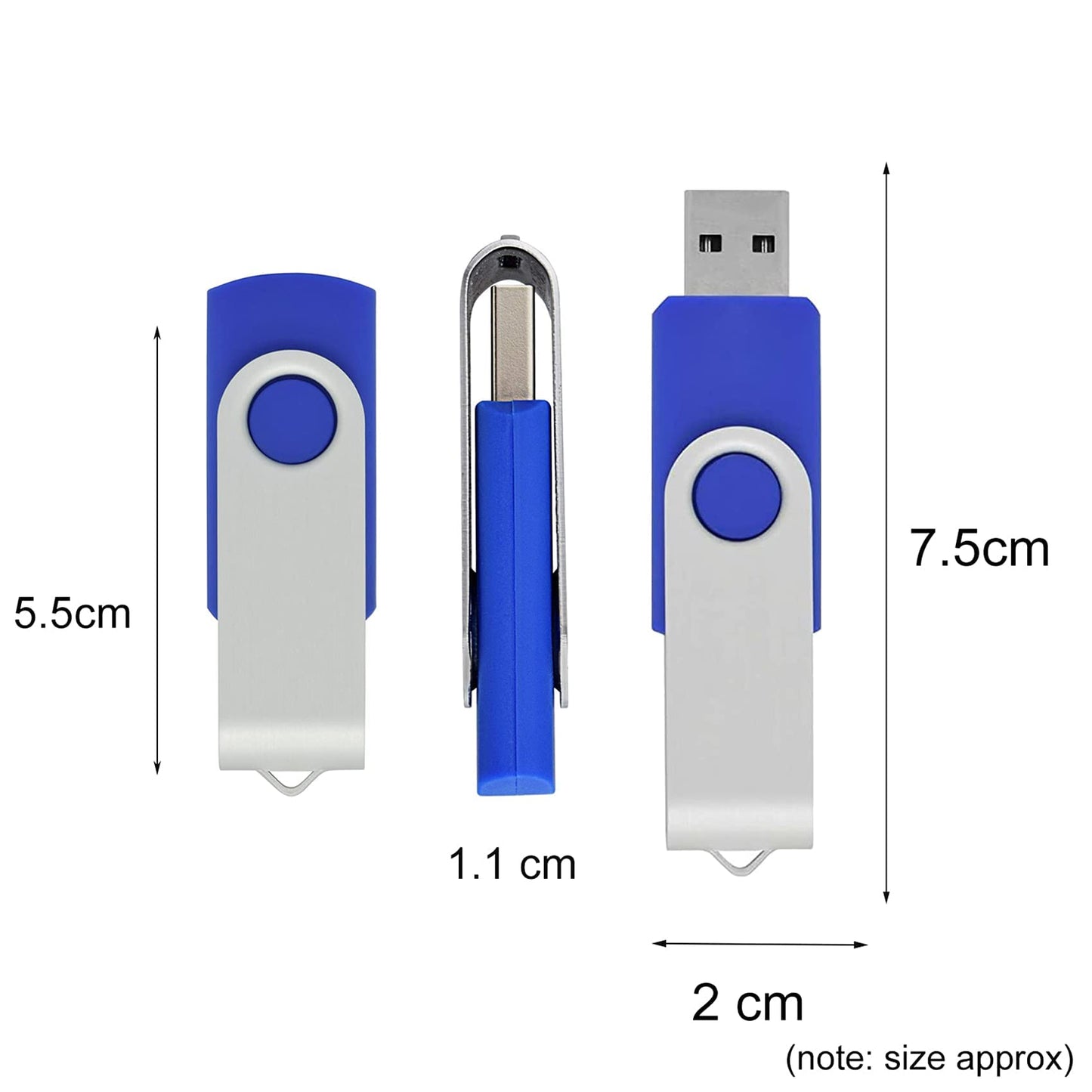 Rpanle USB for Windows 10 Install Recover Repair Restore Boot USB Flash Drive, 32&64 Bit Systems Home&Professional, Antivirus Protection&Drivers Software, Fix PC, Laptop and Desktop, 16 GB USB - Blue