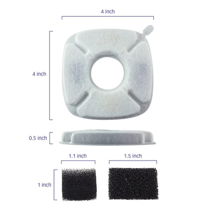 PET STANDARD Water Filters, Compatible with VEKEN® 95oz/2.8L Fountain, Pack of 12