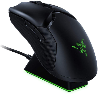 Razer Viper Ultimate Lightweight Wireless Gaming Mouse & RGB Charging Dock: Hyperspeed Wireless Technology - 20K DPI Optical Sensor - 74g Lightweight - 70 Hr Battery - Mercury White