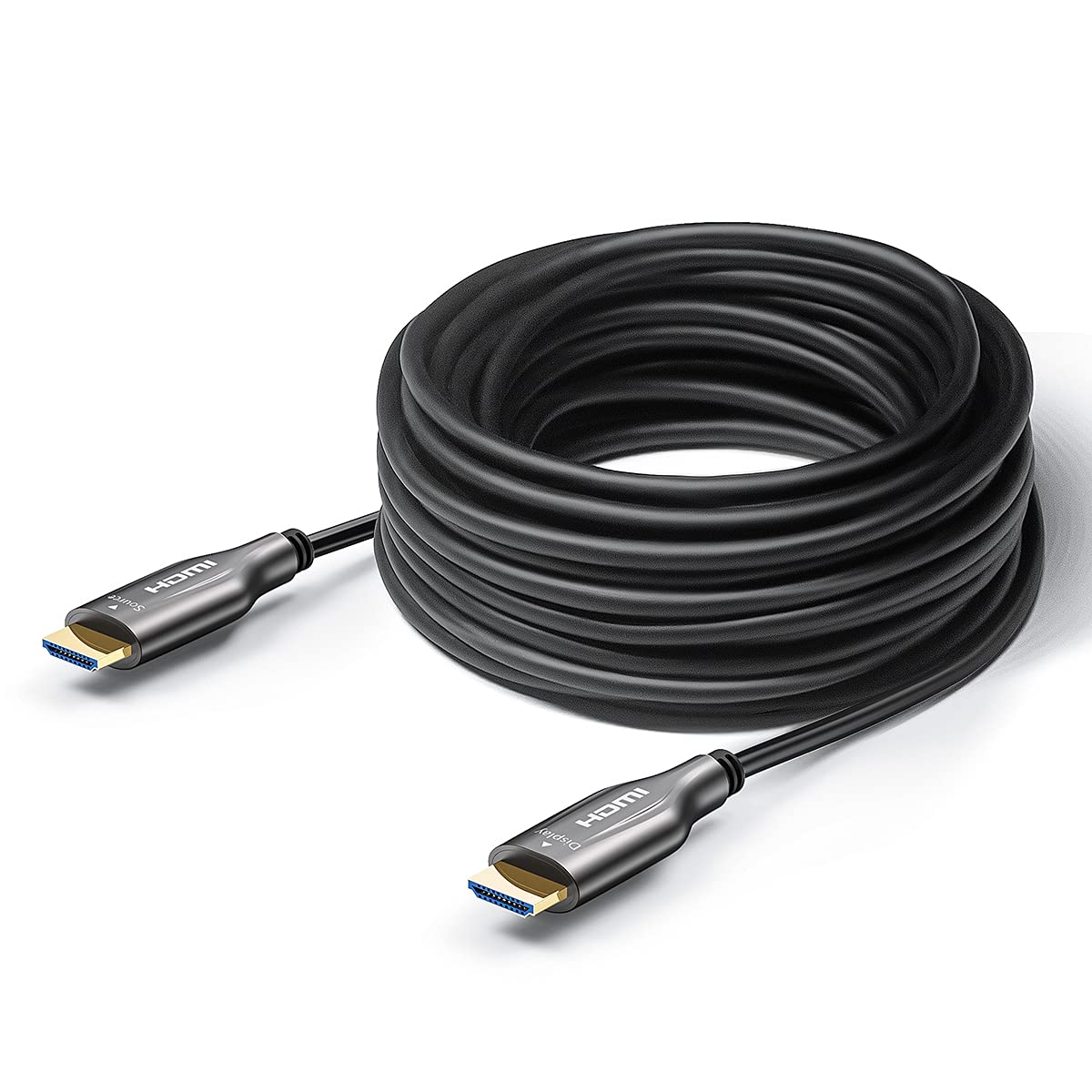 Fiber Optic HDMI Cable 100 Feet, HDMI 2.0, 18Gbps, Supports 4K@ 60Hz, 4:4:4/4:2:2/4:2:0, HDR10, Dolby Vision, HDCP2.2, ARC,3D,Slim and Flexible