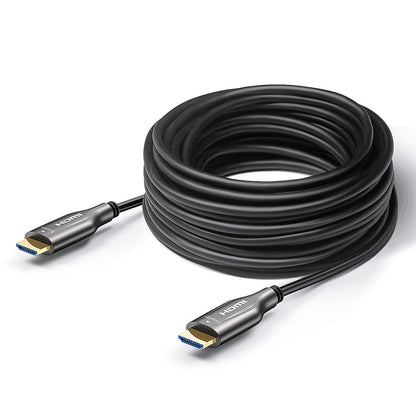 Fiber Optic HDMI Cable 100 Feet, HDMI 2.0, 18Gbps, Supports 4K@ 60Hz, 4:4:4/4:2:2/4:2:0, HDR10, Dolby Vision, HDCP2.2, ARC,3D,Slim and Flexible
