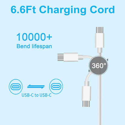 Replacement MacBook Air Charger for MacBook Pro Charger 100W USB C Power Adapter for Mac Book Pro 2022 2021 2020 2019 2018 16 15 14 13 Inch Fast Charging, and All Type C Devices Laptops