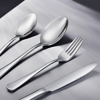 Teelöffel-Set, 6-teilig, 17 cm lange Löffel, hochwertiges, lebensmittelechtes 18/10-Edelstahl-Teelöffel-Set, Dessertlöffel aus Metall, robustes Küchenlöffel-Set, hochglanzpoliert und spülmaschinenfest