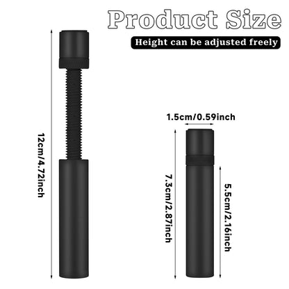 Salbsever Black GPU Support Bracket, Anti-Sag Graphics Card Holder, Stainless Steel, 73-130mm, Universal Fit, Easy Installation