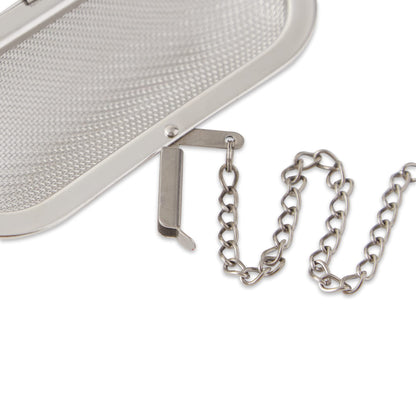 RSVP International Endurance Kitchen Collection Edelstahl-Gewürzsieb, schwimmend, für Suppen, Eintöpfe oder große Teekannen, Jumbo-Oval, 4,25 x 1,75 Zoll