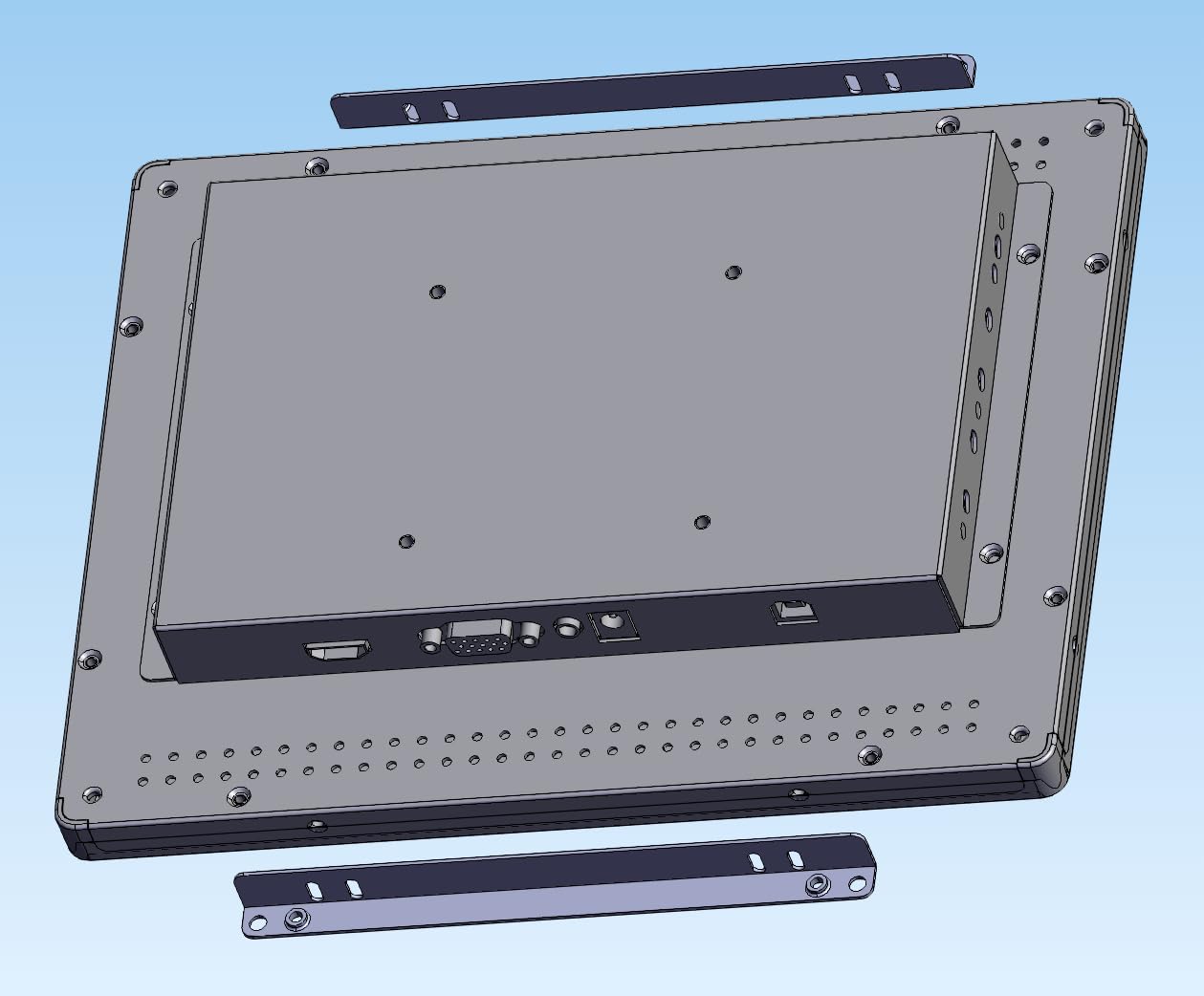 RIUIIN 10,4-Zoll-Open-Frame-Touchscreen-Monitor, 1024 x 768 Pixel Auflösung, 4:3-Seitenverhältnis, wasserdicht, VESA- und Panelmontage, für Kiosksysteme, Automatisierung, POS-Systeme, Verkaufsautomaten, HMI und Digital Signage, 24/7-Betrieb