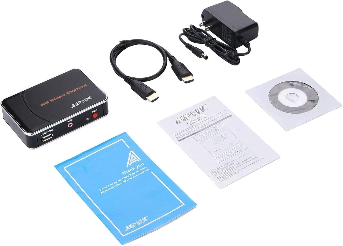 1080P HDMI Video Capture Card HD Game Recorder Compatible with Xbox One/360/ PS4/ Wii U/Nintendo Switch and Support Mic in for Commentary - No PC Required