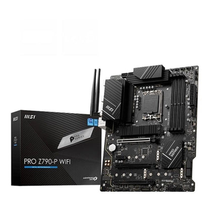 MSI PRO Z790-P WiFi ProSeries Motherboard (Supports 12th/13th/14th Gen Intel Processors, LGA 1700, DDR5, PCIe 5.0, M.2, 2.5Gbps LAN, USB 3.2 Gen2, HDMI/DP, Wi-Fi 6E, Bluetooth 5.3, ATX) (Renewed)