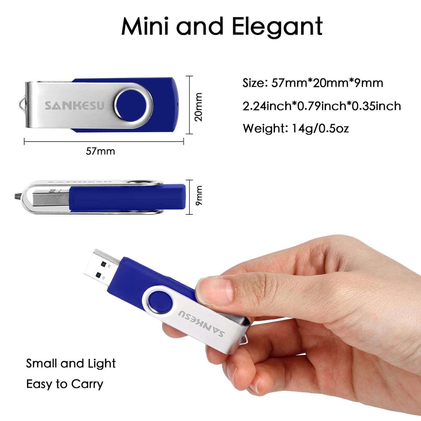 SANKESU USB Thumb Drive 1TB,USB 3.0 Flash Drive Speed Up to 120MB/s Memory Stick Data Storage for Laptop,PC