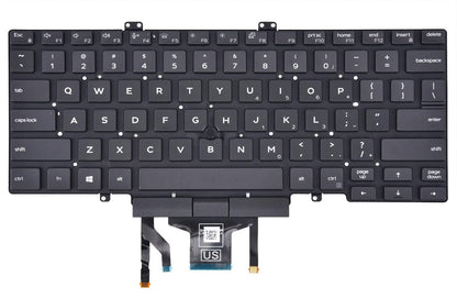 Replacement Keyboard for Dell Latitude 3400 5400 5401 5410 5411 7400 7410 Series Laptop with Backlit with Pointer US Layout（NOT Fit for Latitude 7400 2-in-1）