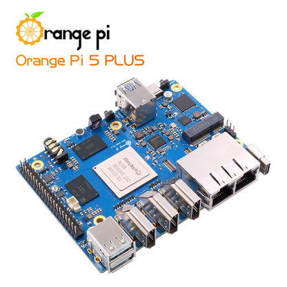 Orange Pi 5 Plus 16GB Rockchip RK3588 8 Core 64 Bit Single Board Computer, 2.4GHz Frequency 8K Video Decoding Open Source Development Board Run Orange Pi OS, Android, Debian, Ubuntu (OPi 5 Plus 16G)