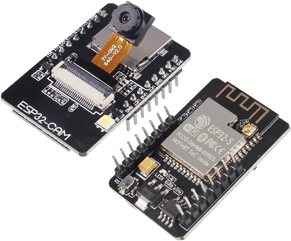 1 Stück ESP32-CAM-MB, ESP32-CAM WiFi Bluetooth Board ESP32-CAM-MB Micro-USB zu Serieller Port CH340G mit OV2640 2MP Kameramodul Dual-Modus kompatibel mit Arduino IDE Arduino Raspberry Pi 