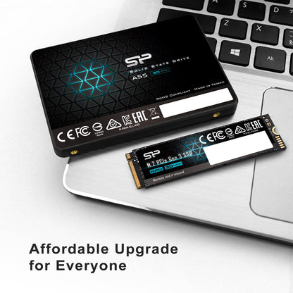 Silicon Power 128GB SSD 3D NAND A55 SLC Cache Performance Boost SATA III 2.5" 7mm (0.28") Internal Solid State Drive (SU128GBSS3A55S25AH)