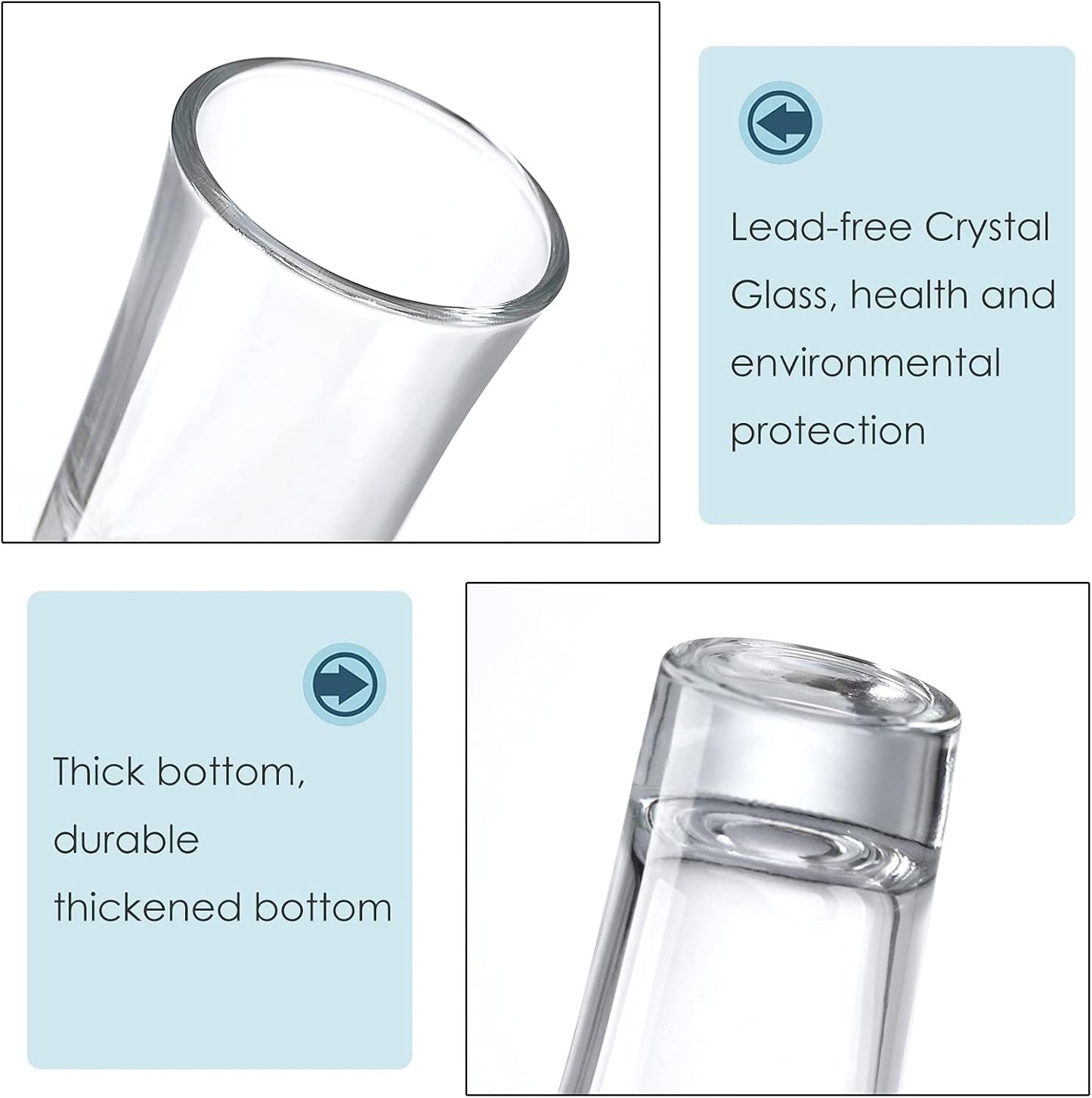 40er-Packung Schnapsgläser mit dickem Boden, 40 ml Whisky-Schnapsgläser-Set, kleine Gläser für Liköre, Spirituosen, Bar, Partygeschenk, Einweihungsgeschenk 