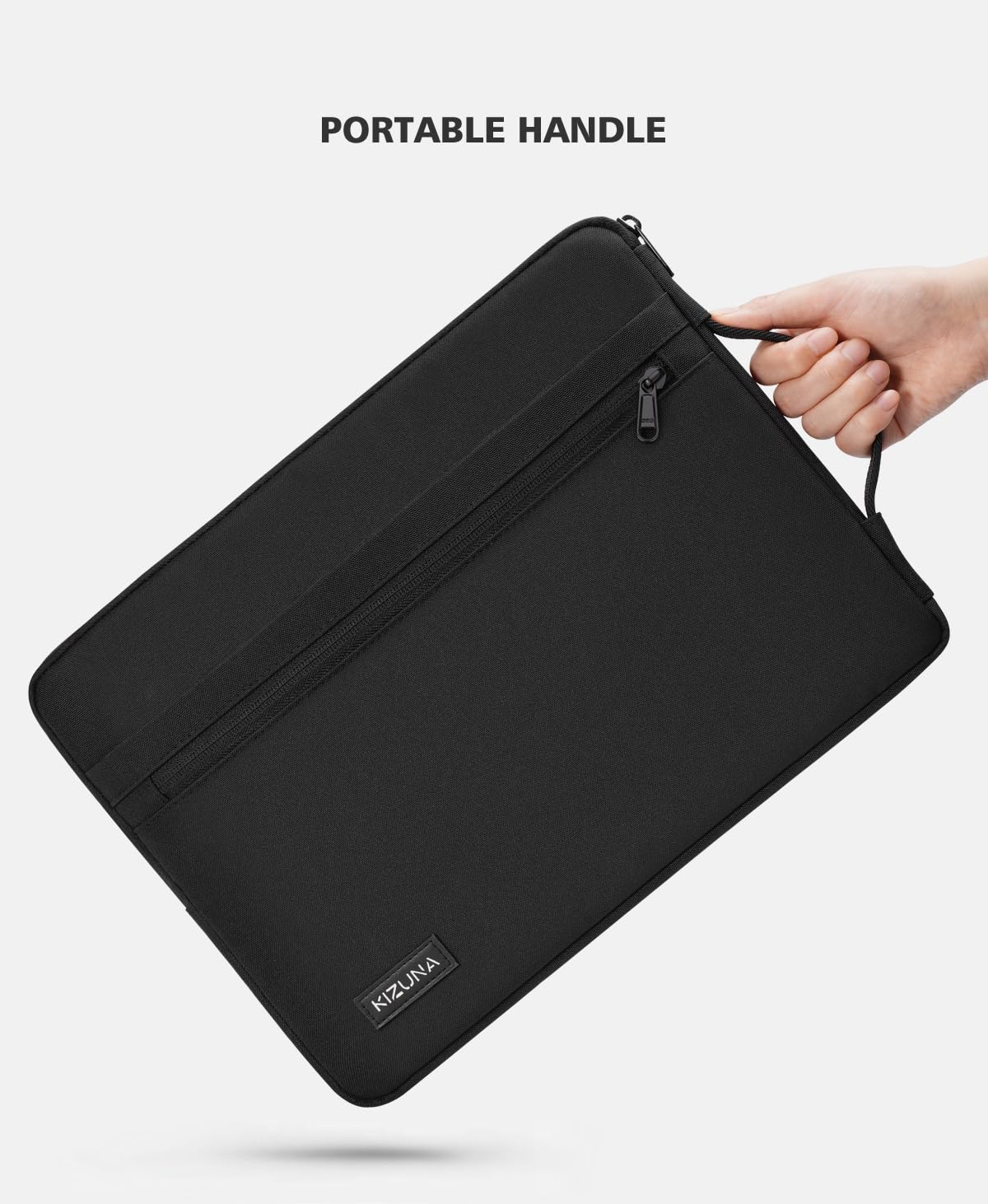 KIZUNA Laptoptasche, 17 Zoll, wasserabweisend, passend für 17,3" Lenovo Legion 5/5i/Dell G7 17/IdeaPad L340/HP Gaming Pavilion 17/Envy Laptop 17/Acer Chromebook 317/Asus, Schwarz 