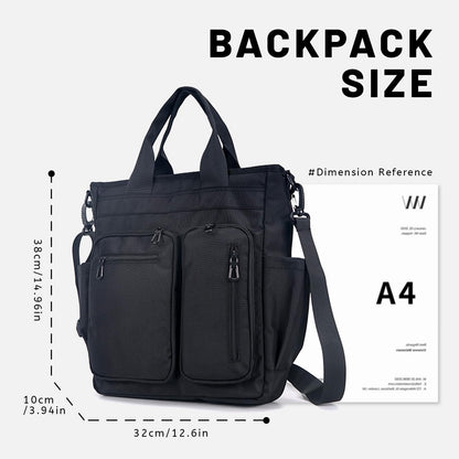 mygreen Tokyo Tote Messenger Backpack Convertible Tote Bag and Backpack, Fits 15.6" Laptop