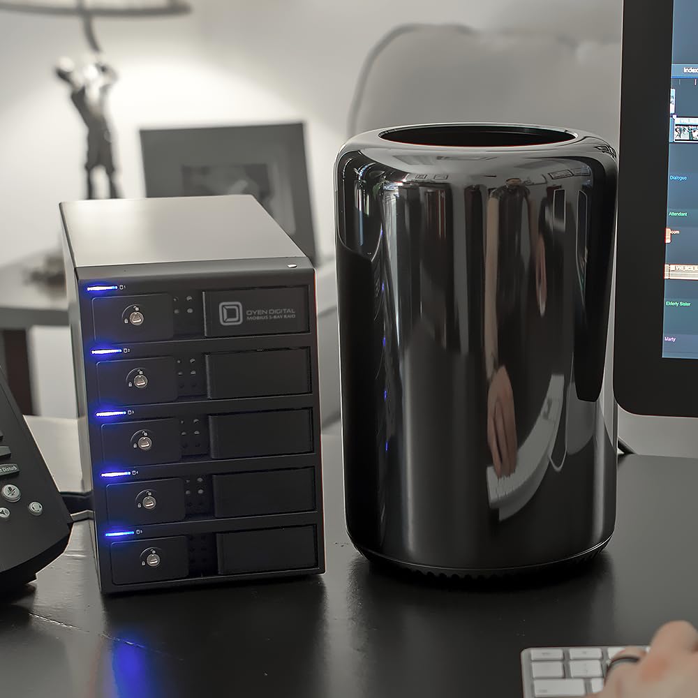 Oyen Digital 60TB Mobius 5-Bay FireWire 800, eSATA, USB 3.0 RAID Hard Drive Array