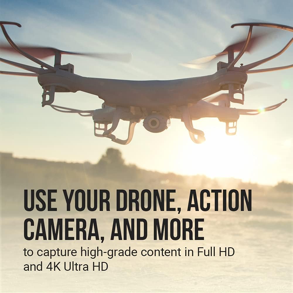 PNY 64GB Elite-X Class 10 U3 V30 microSDXC Flash Memory Card, 3 Count (Pack of 1) - 100MB/s, Class 10, U3, V30, A1, 4K UHD, Full HD, UHS-I, Micro SD