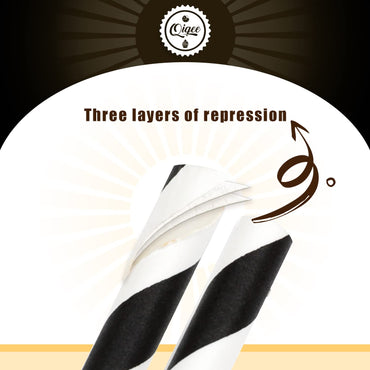 qiqee 200-pack Multi Stripe Rainbow Drinking Paper Straws Disposable Straws Bulk (20-Multi Color)