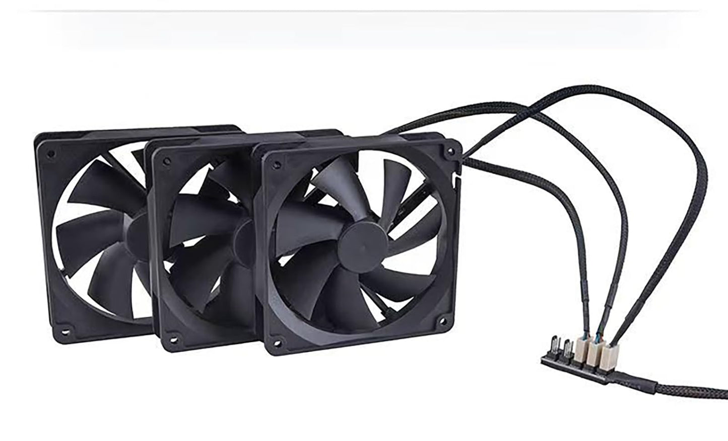 PWM Fan Hub, 4-Pin PWM PC Fan Hub Power Supply Cable 1 to 5 Way Splitter for 12V Desktop Computer Cooler Fans.