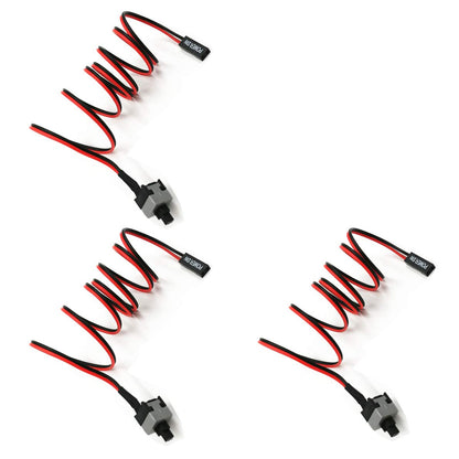 skineat 3-Pack 2 Pin SW PC Desktop Power Cable on/Off Push Button ATX Computer Switch Cord 45CM
