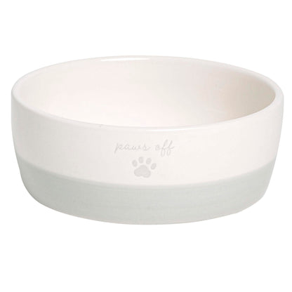 Pearhead Ceramic Bowl, Holds 2 Cups, Cute Whisker-Friendly Dish with Cat Face Design, Non-Slip, Microwave and Dishwasher Safe, Small/Medium