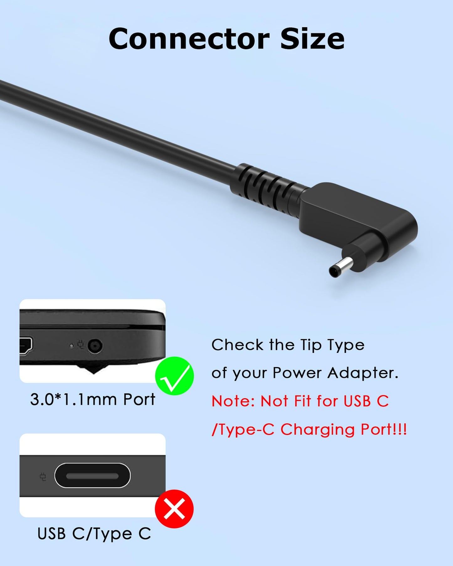 Nivjuky 65W 45W Charger Compatible with Acer Aspire 3 5 Series A315-23 A315-24P A315-35 A314-23P A317-53 A315-58 A315-59; A515-44 A515-45 A515-46 A515-54 A515-55 A515-56 Laptop AC Adapter Power Cord