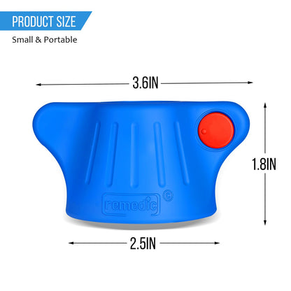 Remedic Medicine Bottle Opener with Magnifier & LED Light - Easy Grip Aid for Weak Hands - Non-Slip Mat for One-Handed Use - Arthritis-Friendly Multi-Opener - Senior Care Tools