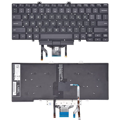 Replacement Keyboard for Dell Latitude 3400 5400 5401 5410 5411 7400 7410 Series Laptop with Backlit with Pointer US Layout（NOT Fit for Latitude 7400 2-in-1）