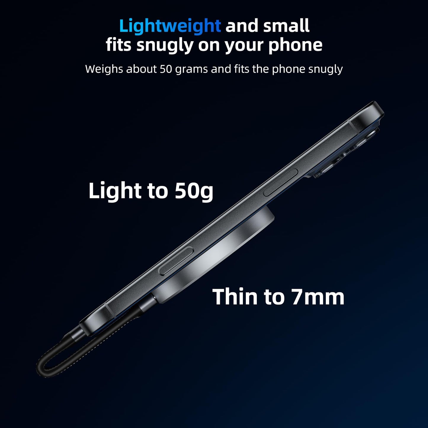 SAN ZANG MASTER Magnetic Portable Solid State Drives: Ultra-Thin, Portable Design for Secure Grip, Easy Connectivity, and Reliable Performance (1, TB)