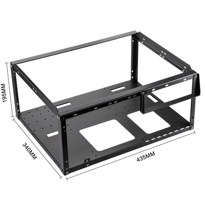 PC Test Bench,Open Air PC Case,Open Frame Computer Chassis, DIY Stackable Techbench Server Rack Mount PC Case for ATX MATX ETAX X79 X99 X10DRL-I X12DPI-N6 Micro ATX Motherboards