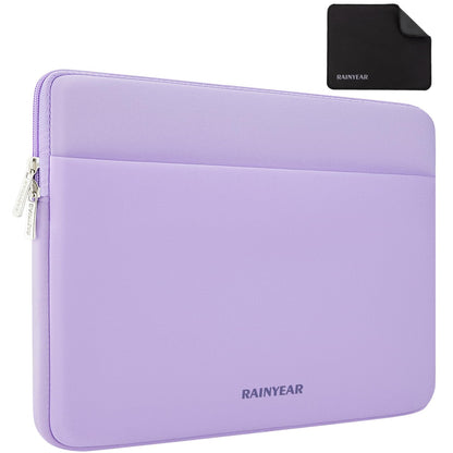 RAINYEAR Laptop Sleeve Case 13.3 Inch, Protective Portable Case with Front Pocket, Briefcase Handbag Laptop Bag Compatible with MacBook Air/Pro 13-13.3 inch, MacBook Pro 14 inch, Purple