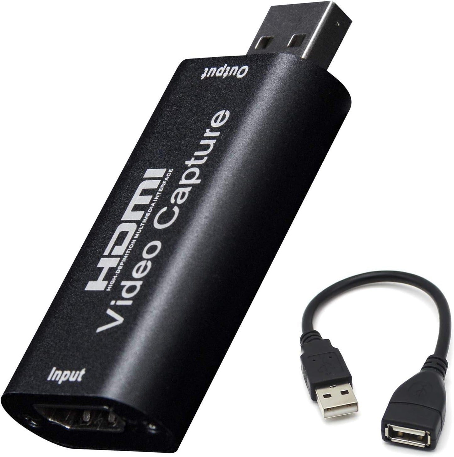 BlueAVS HDMI to USB Video Capture Card 1080P for Live Video Streaming Record via DSLR Camcorder Action Cam (Black)