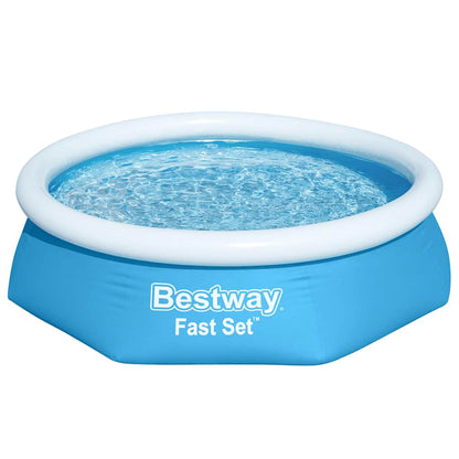 Fast Set Aufblasbarer Swimmingpool Rund 244x61 cm