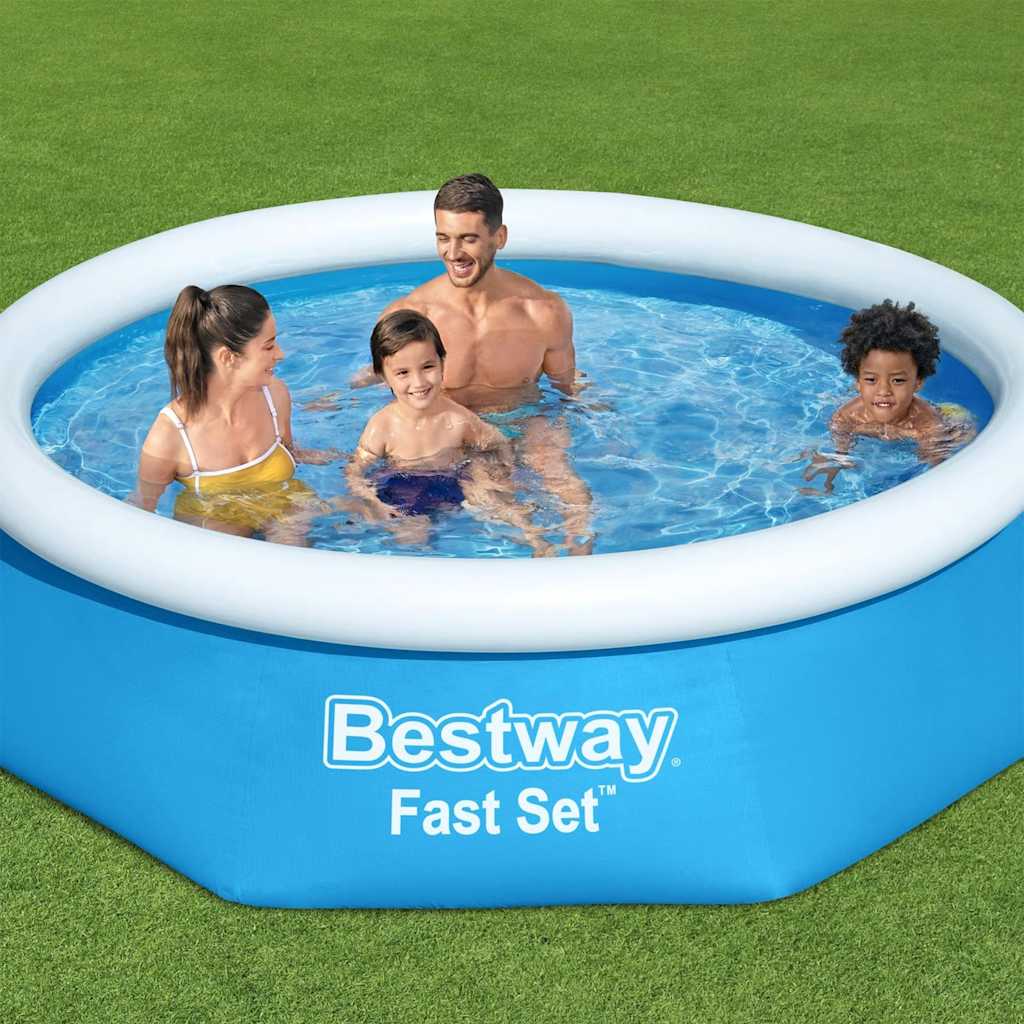 Fast Set Aufblasbarer Swimmingpool Rund 244x61 cm