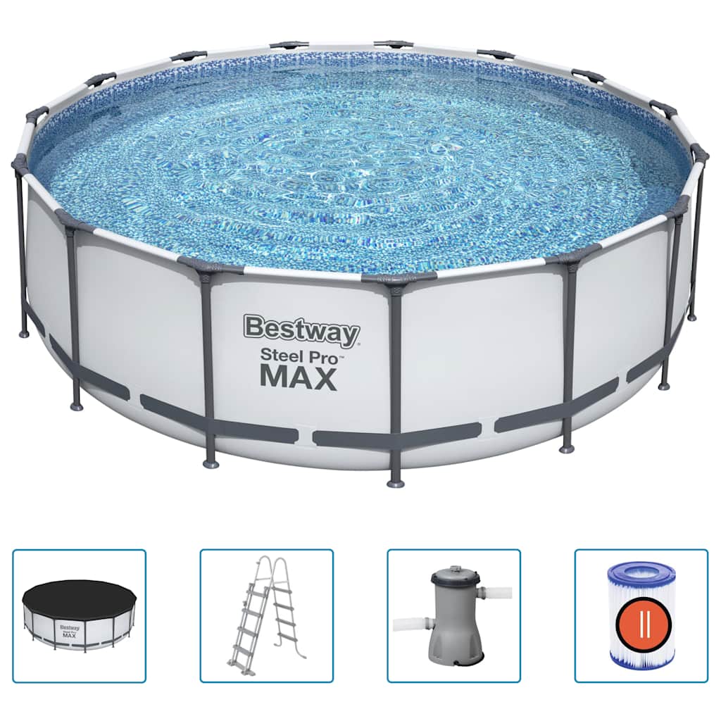 Steel Pro MAX Swimmingpool-Set Rund 457x122 cm