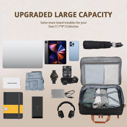 MOLNIA 3 in 1 Laptop Bag for Men, 17.3 Inch Work Bags for Men, Laptop Backpack, Briefcases, Messenger Bag, Computer Bags for Laptops for Men Women, Black